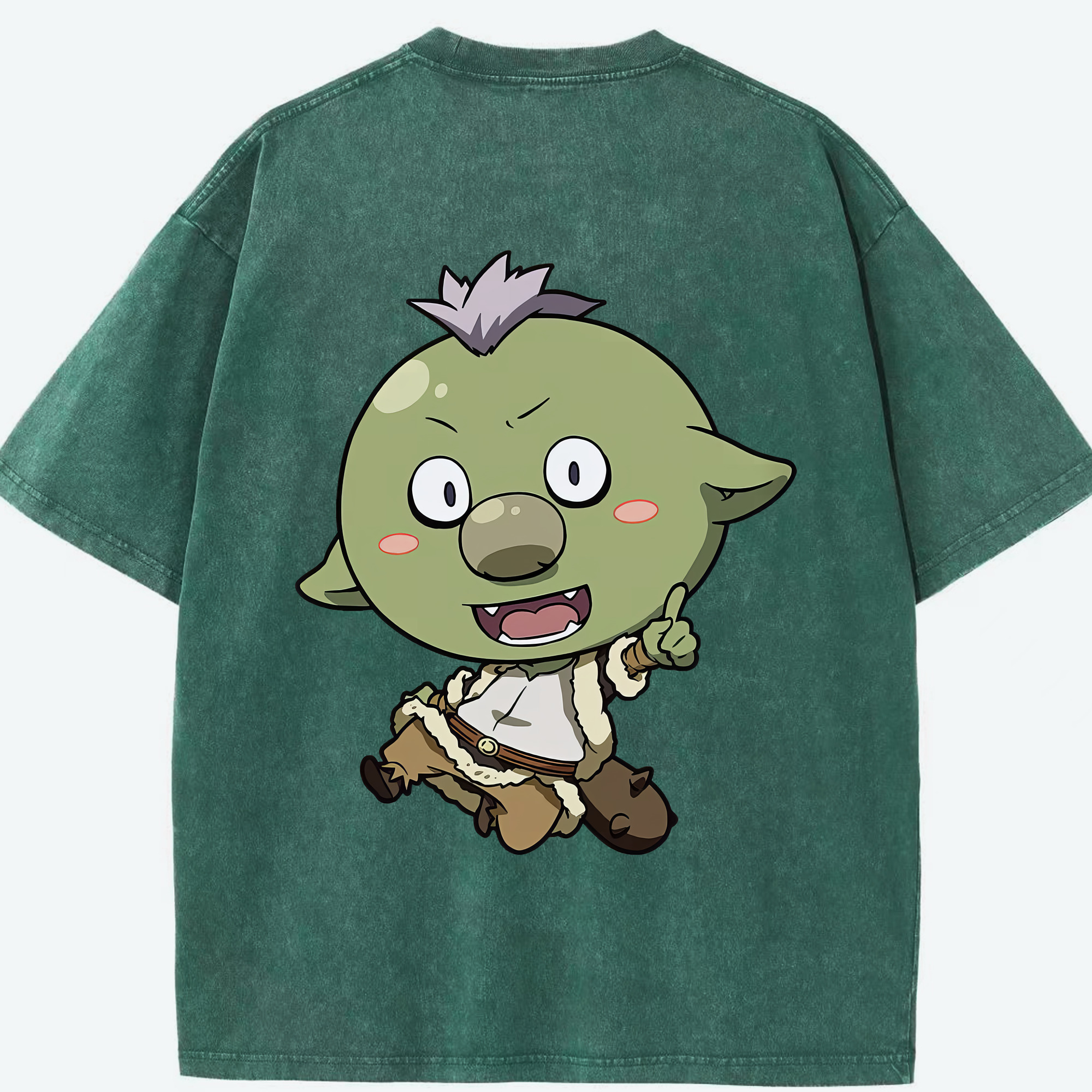 （画像用） 転スラ Regarding Reincarnated to Slime 綿100% ヴィンテージ風 半袖Tシャツ（背面プリント）